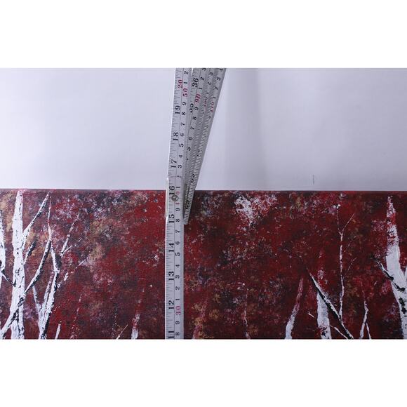 Autumn Birch Trees, Painting, 20x16 inches, Nature, Landscape, Fall, Artwork, - Picture 3 of 3